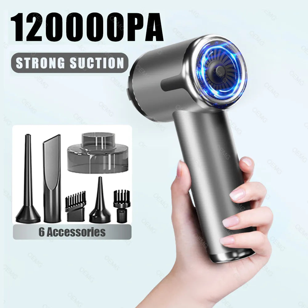 Powerful Mini Car Vacuum: Wireless, Portable, and Home-Ready!